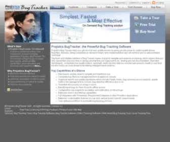 Projistics.com(Bug Tracking Software And Defect Tracking Software) Screenshot