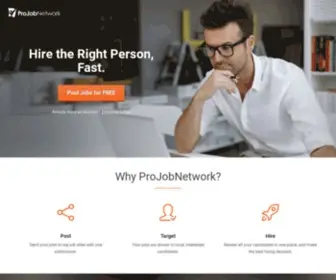 Projobnetwork.com(Hire the Right Person) Screenshot