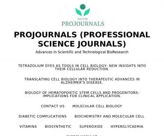 Projournals.org(Advances in Scientific and Technological BioResearch) Screenshot