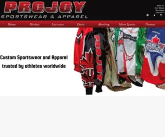 Projoy.com(Projoy Sportswear and Apparel) Screenshot