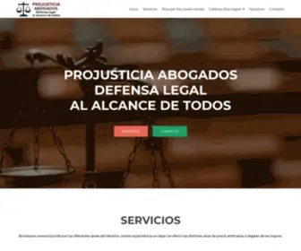 Projusticia.cl(Defensa legal al alcance de todos) Screenshot