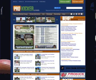 Prokicker.com(Football Kicking Camps) Screenshot