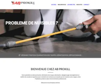 Prokill.be(AB PROKILL • Gestion permanente de nuisibles en Belgique et à l'étranger) Screenshot