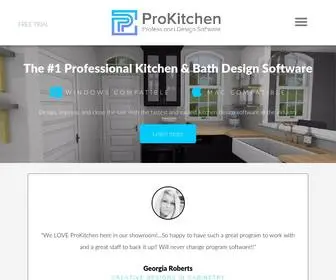Prokitchensoftware.com(Professional Kitchen Design Software) Screenshot