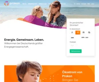 Prokon.net(Ökostrom aus der Energiegenossenschaft) Screenshot
