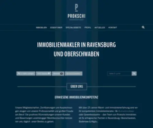 Prokschi-Immobilien.de(Immobilienmakler Ravensburg) Screenshot