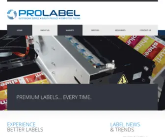 Prolabel-INC.com(ProLabel, Inc) Screenshot