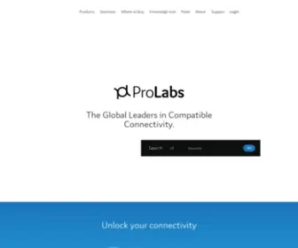 Prolabs.com(Global Leaders in Compatible Connectivity) Screenshot