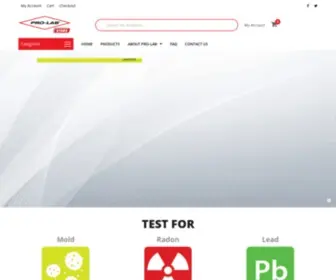 Prolabtestkits.com(PRO-LAB® Test Kits) Screenshot