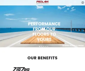 Prolamfloors.com(Driven by innovation) Screenshot