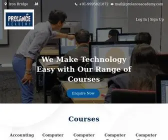 Prolanceacademy.com(Prolance Academy) Screenshot