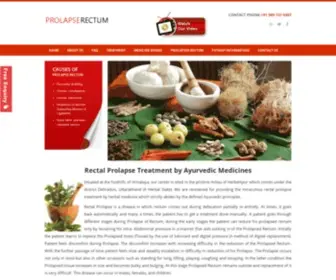 Prolapserectum.com(Rectal Prolapse Treatment By Herbal & Ayurvedic Medicines) Screenshot