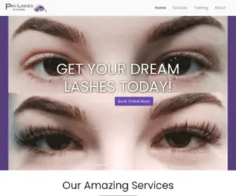 Prolashesbyloesha.ca(Pro Lashes by Loesha) Screenshot