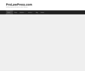 Prolawpress.com(Lawyer Marketing and Attorney Website Design) Screenshot