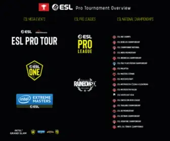 Proleague.com(ESL Pro) Screenshot