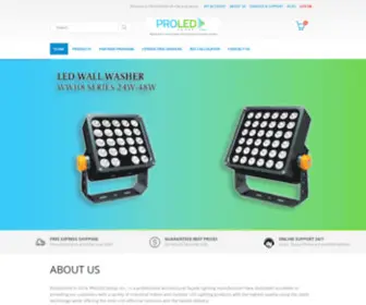 Proledgroupusa.com(Manufacturer of quality industrial grade LED lighting with best warranty in the business) Screenshot