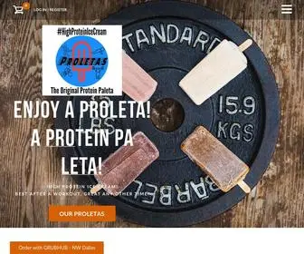 Proletas.com(High Protein Ice Cream) Screenshot