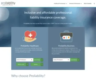 Proliability.com(Malpractice) Screenshot