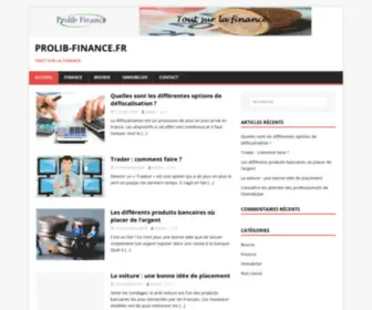 Prolib-Finance.fr(Tout sur la finance) Screenshot