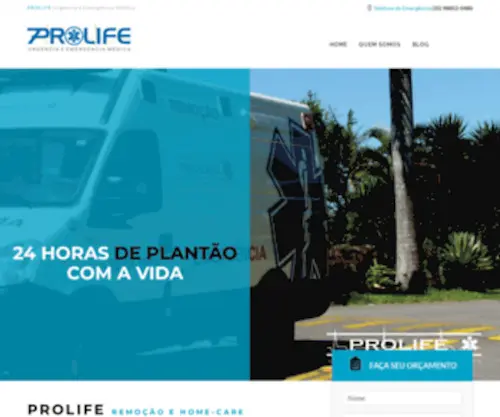 Prolife.med.br(Urgência e Emergência Médica) Screenshot