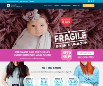 Prolifeacrossamerica.org(ProLife Across America) Screenshot