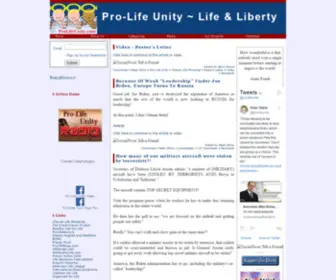 Prolifeunity.com(Through our Pro) Screenshot