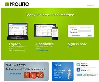 Prolific.com(Prolific) Screenshot