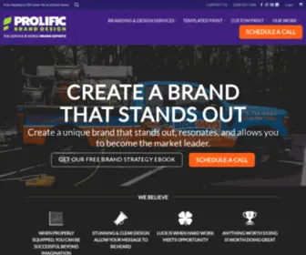 Prolificbranddesign.com(The Service Business Brand Experts) Screenshot