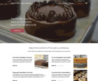 Prolificoven.com(The Prolific Oven Bakery & Cafe) Screenshot