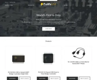 Prolificusa.com(Prolific Technology Inc) Screenshot