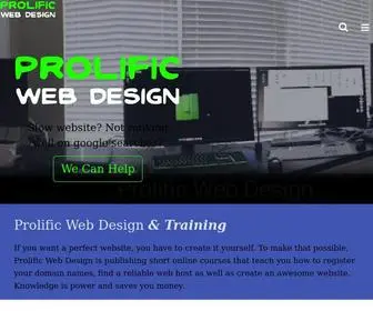 Prolificwebdesign.com(Prolific Web Design) Screenshot