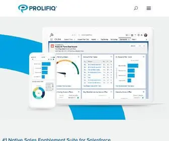 Prolifiq.com(Native Salesforce Sales Enablement) Screenshot