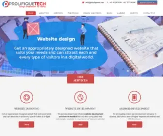 Prolifiquetech.com(IT companies in navi mumbai) Screenshot