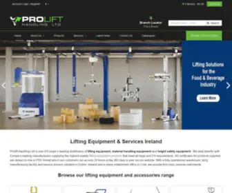 Prolift.ie(Lifting Equipment Specialists Ireland) Screenshot