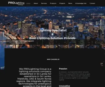 Prolightinggroup.com(PROLighting Group) Screenshot