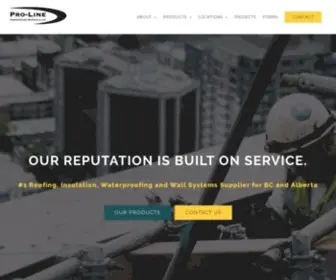 Proline-Construction.com(Pro-Line Construction Material Supplier) Screenshot