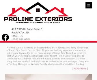 Prolineexteriorsrapidcity.com(Proline Exteriors) Screenshot