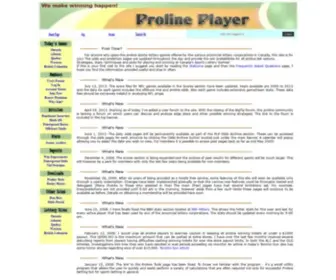 Prolineplayer.com(Proline) Screenshot