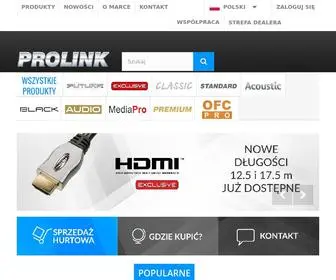Prolinkcables.pl(Sklep internetowy marki Prolink) Screenshot