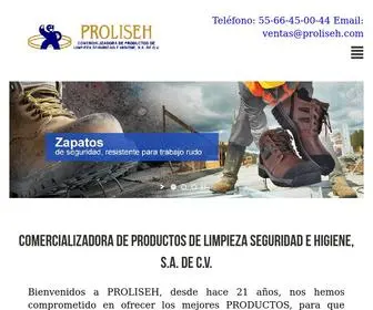 Proliseh.com(Comercializadora de productos de limpieza y seguridad PROLISEH) Screenshot