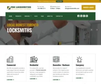 Prolocksmiths.com(Trusted Locksmith Services in Toronto) Screenshot