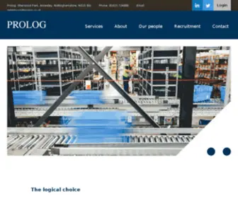 Prolog.co.uk(Home to All Your Order Fulfilment Solutions) Screenshot