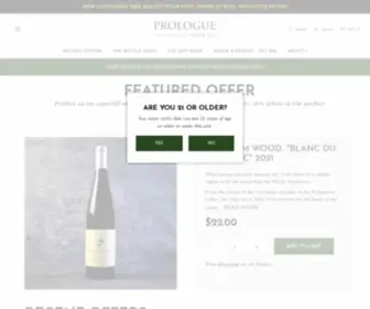 Prologuewine.com(Prologue Wine Co) Screenshot