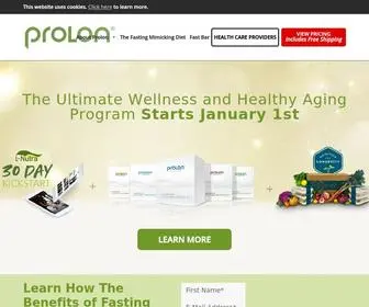 Prolonfmd.com(Fasting Mimicking Diet) Screenshot
