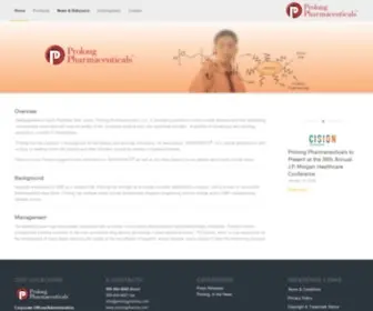 Prolongpharma.com(Corporate Main) Screenshot