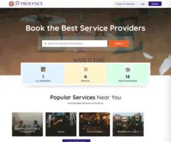 Prolyncs.com(Prolyncs Inc) Screenshot