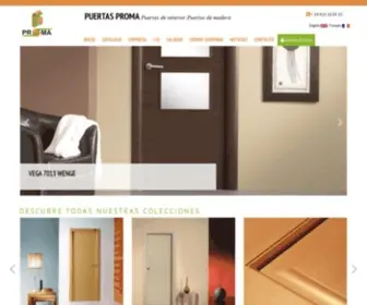 Proma.es(Fabricantes de puertas) Screenshot