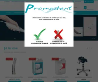 Promadent.fr(Matériel et fourniture dentaire) Screenshot