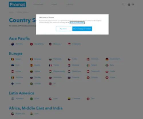 Promadoor.com(Promat Asia Pacific) Screenshot