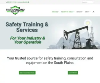 Promainlandsafety.com(Pro Mainland Safety) Screenshot